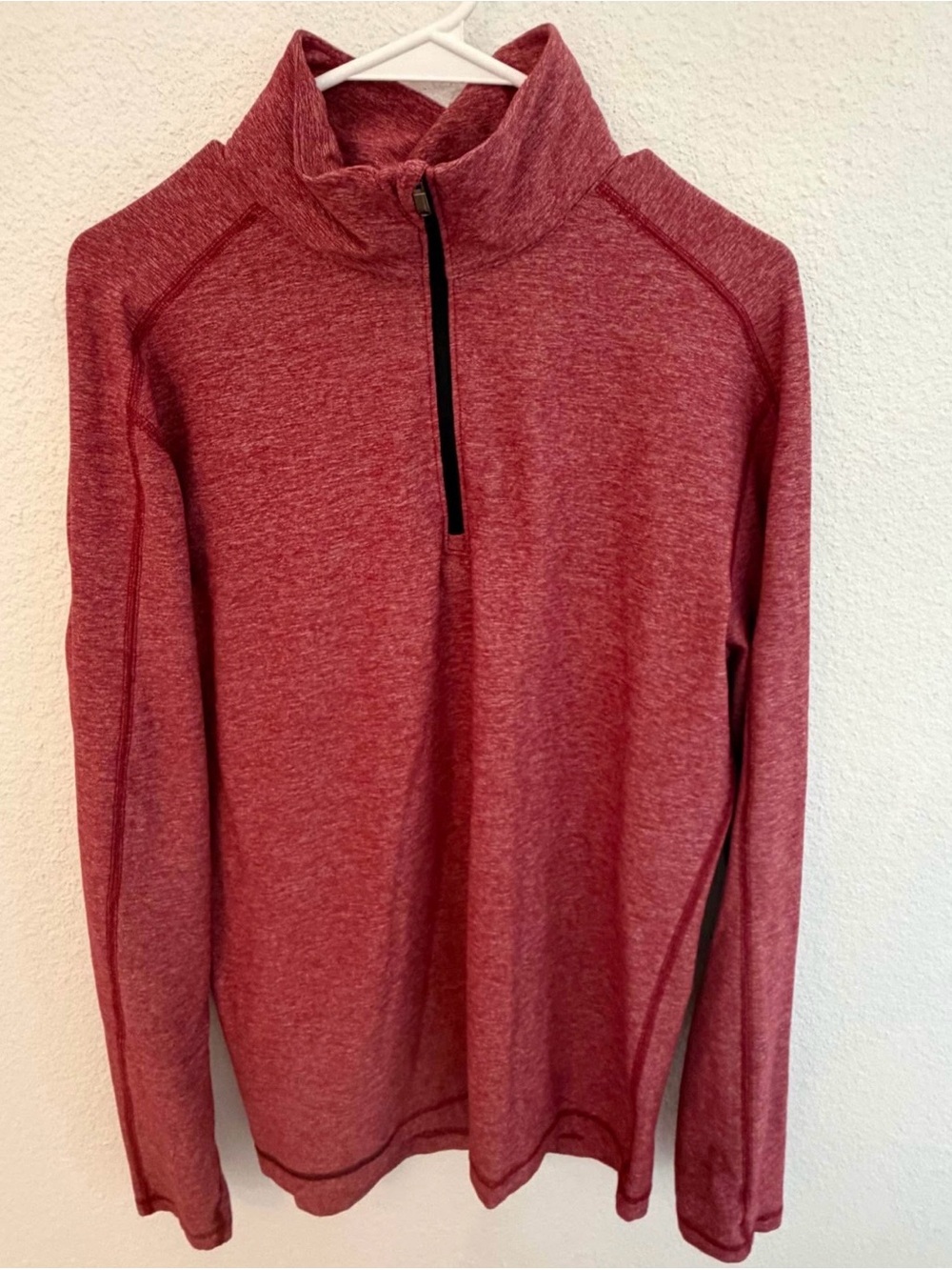 lululemon athletica Heathered Crimson Half-Zip Pullover